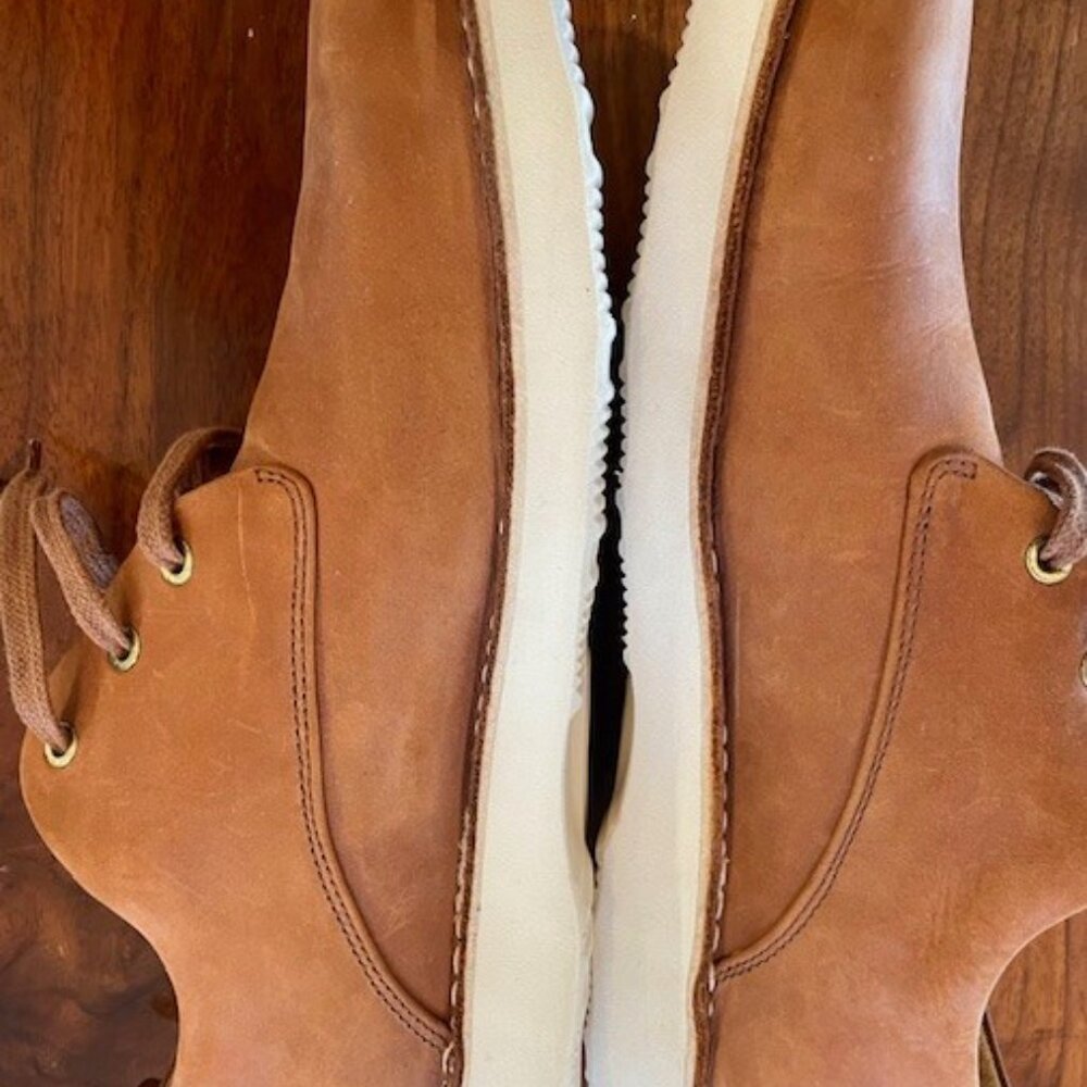 Samuel Hubbard Shoes Men 12 Wide Brown Free Oxford Nubuck Casual Walking Lace Up - Picture 7 of 9